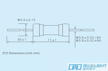 L3F系列/Φ3.6X10玻璃管快斷保險絲(圖3)